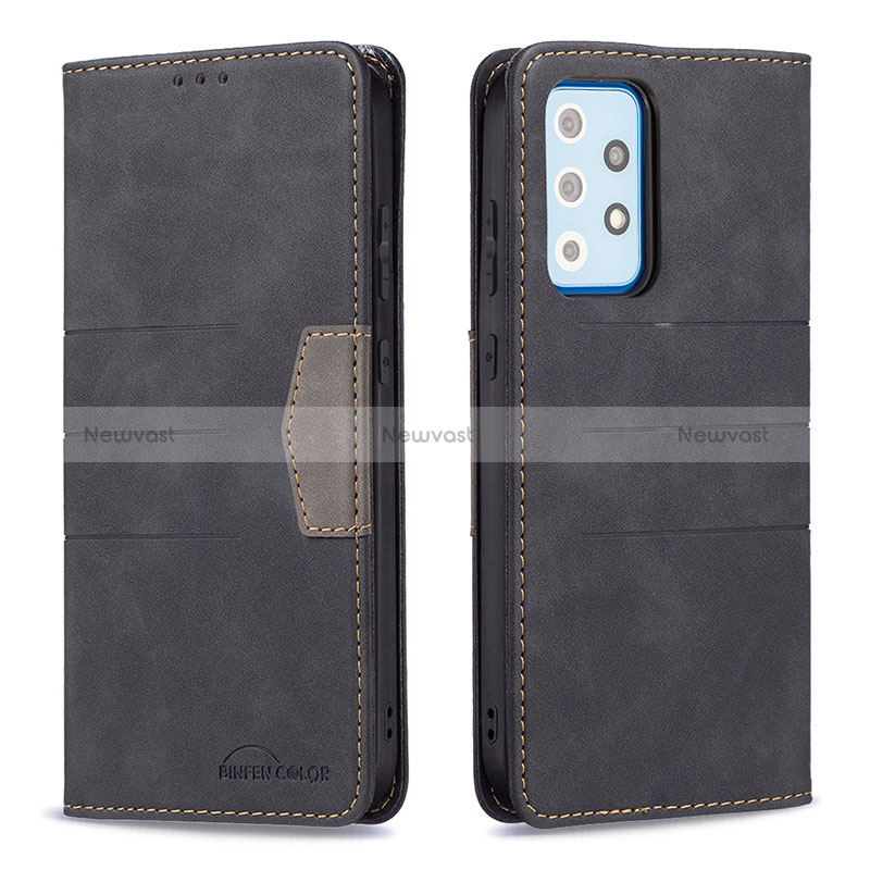 Leather Case Stands Flip Cover Holder B01F for Samsung Galaxy A52 4G