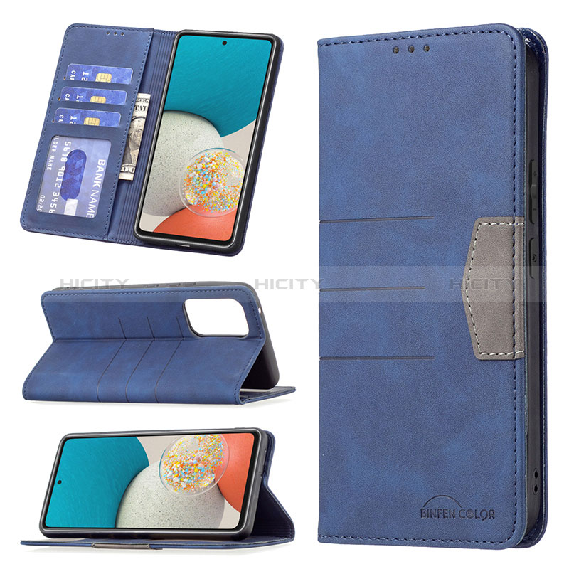 Leather Case Stands Flip Cover Holder B01F for Samsung Galaxy A53 5G