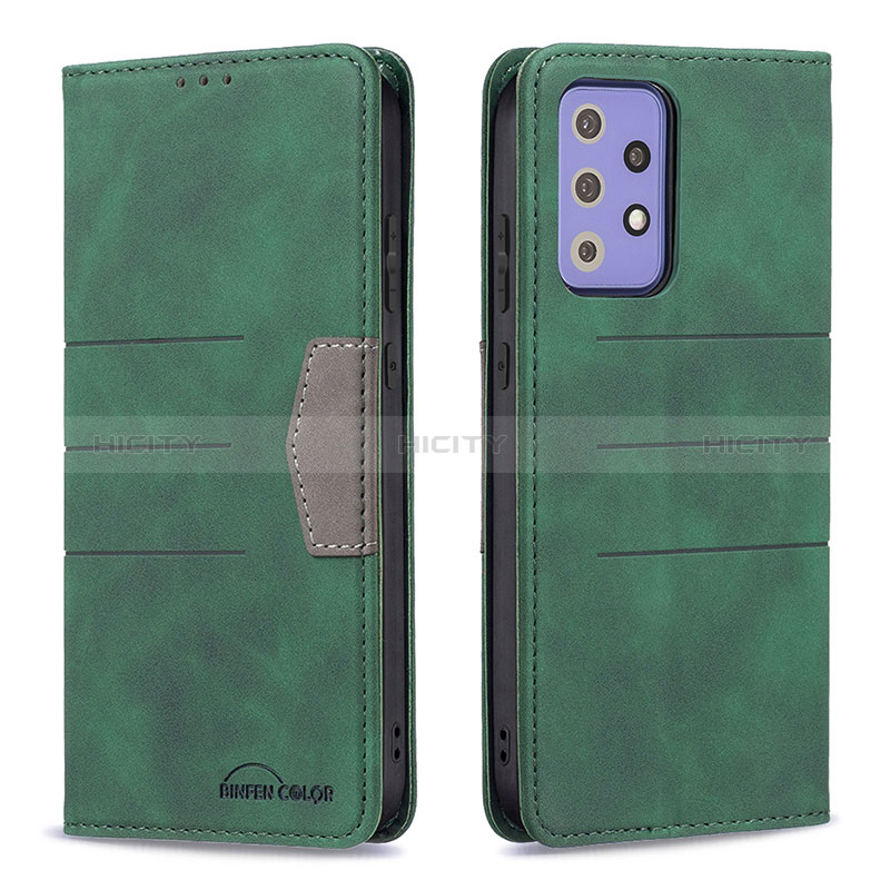 Leather Case Stands Flip Cover Holder B01F for Samsung Galaxy A72 4G