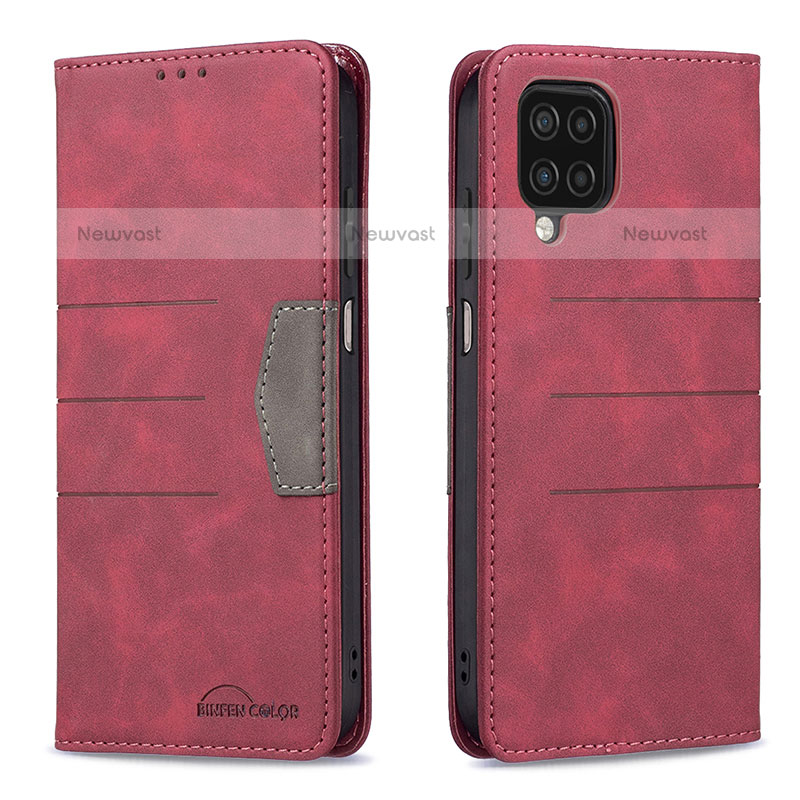 Leather Case Stands Flip Cover Holder B01F for Samsung Galaxy F12