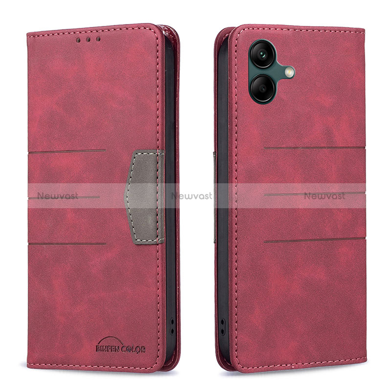 Leather Case Stands Flip Cover Holder B01F for Samsung Galaxy M04