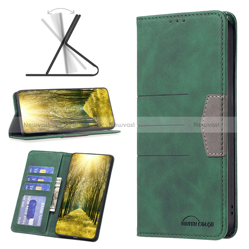 Leather Case Stands Flip Cover Holder B01F for Samsung Galaxy M04