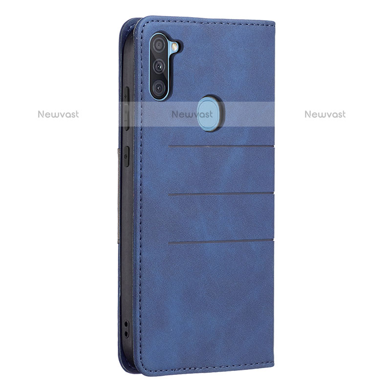 Leather Case Stands Flip Cover Holder B01F for Samsung Galaxy M11