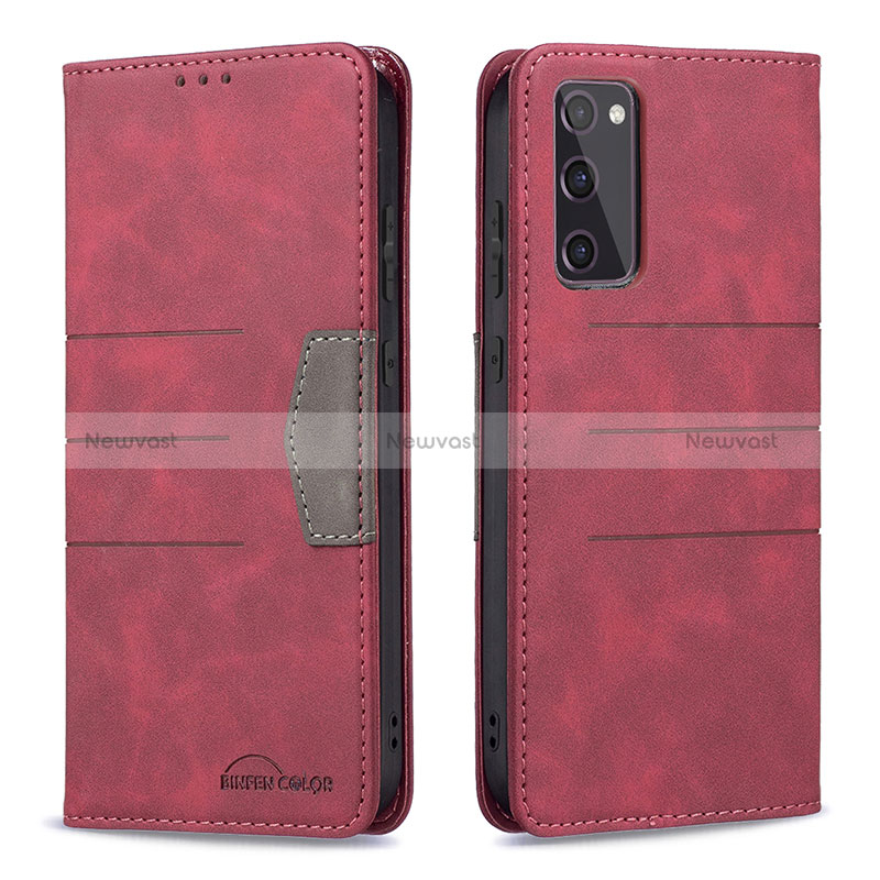 Leather Case Stands Flip Cover Holder B01F for Samsung Galaxy S20 FE 4G