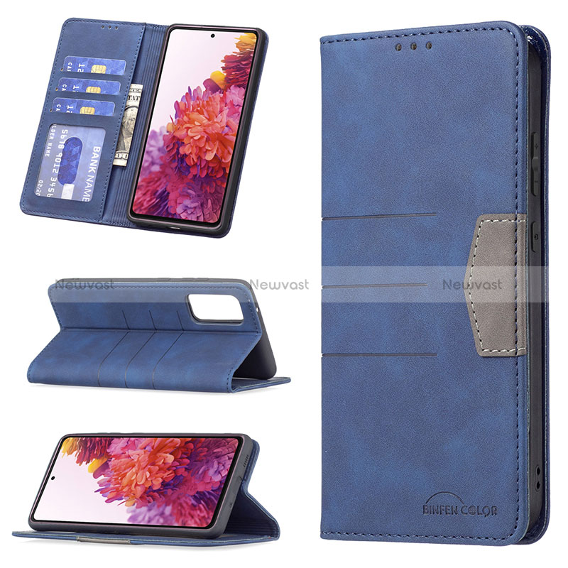 Leather Case Stands Flip Cover Holder B01F for Samsung Galaxy S20 FE 4G