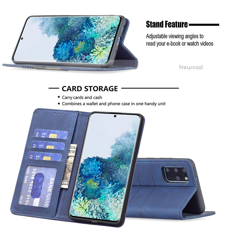 Leather Case Stands Flip Cover Holder B01F for Samsung Galaxy S20 Plus 5G