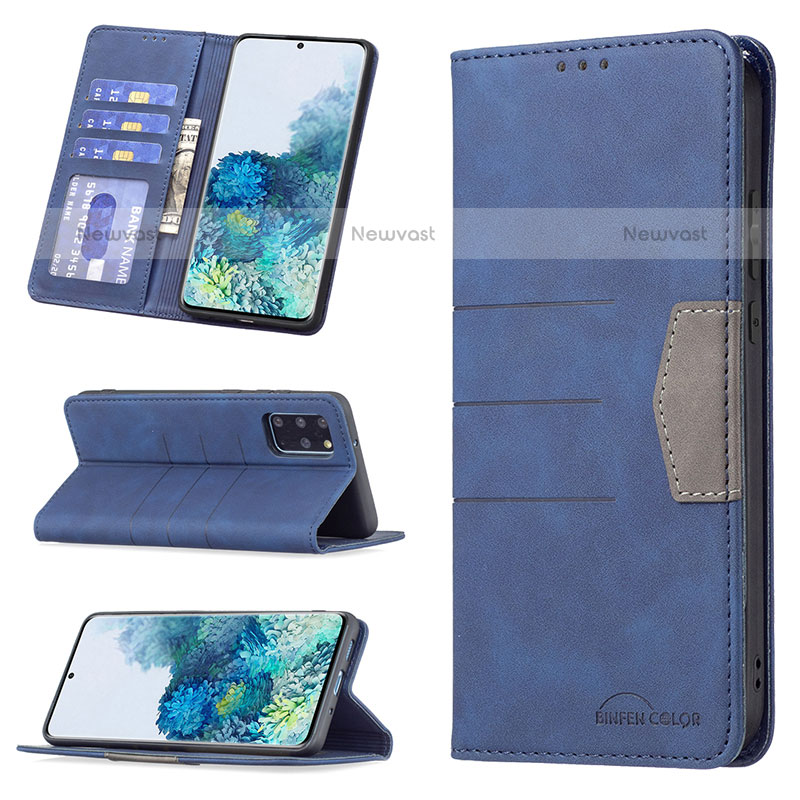 Leather Case Stands Flip Cover Holder B01F for Samsung Galaxy S20 Plus 5G