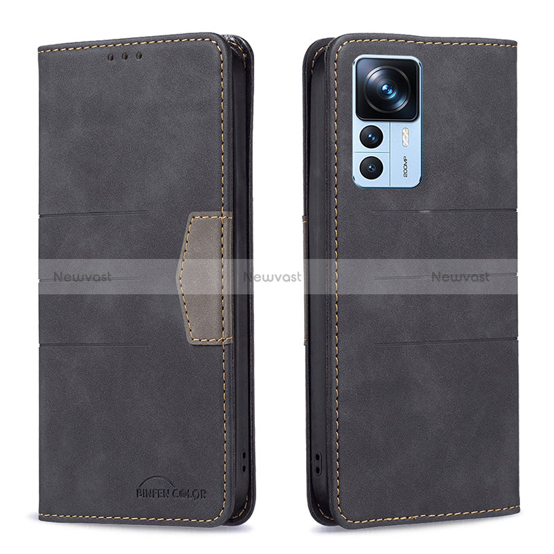 Leather Case Stands Flip Cover Holder B01F for Xiaomi Mi 12T 5G