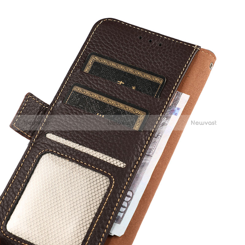 Leather Case Stands Flip Cover Holder B01H for Huawei Honor 60 5G