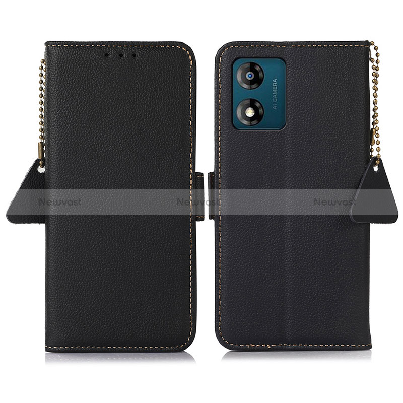 Leather Case Stands Flip Cover Holder B01H for Motorola Moto E13