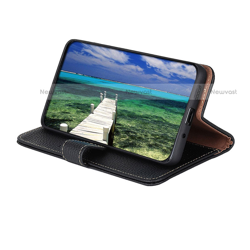 Leather Case Stands Flip Cover Holder B01H for Motorola Moto E30