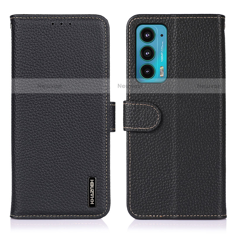 Leather Case Stands Flip Cover Holder B01H for Motorola Moto Edge Lite 5G