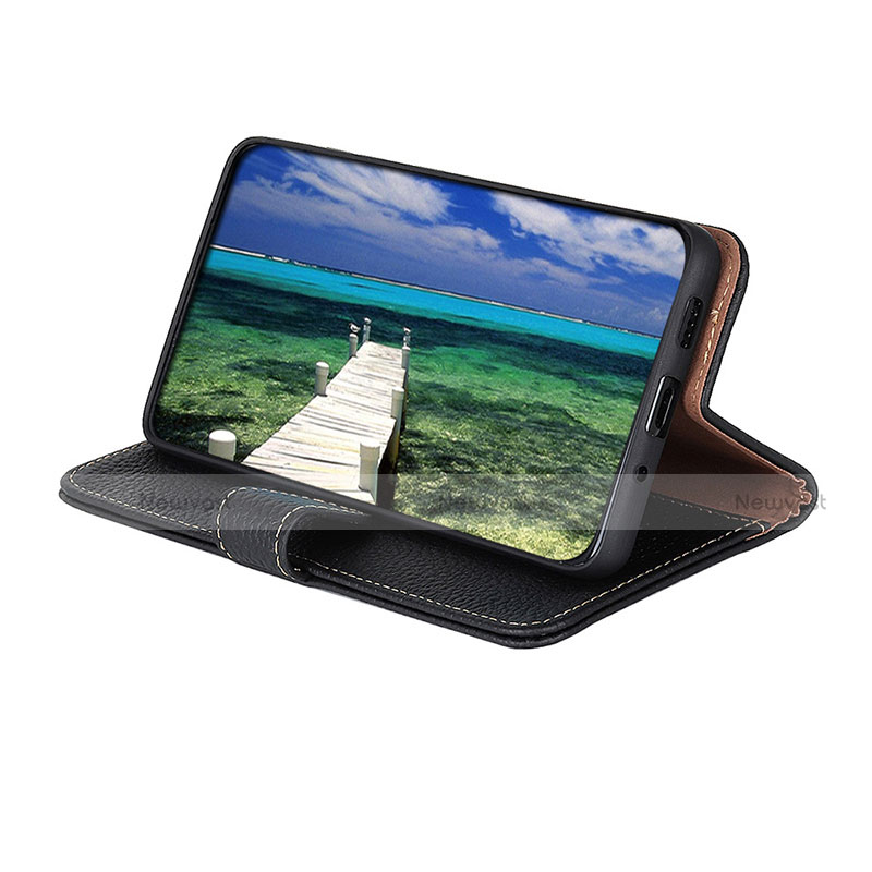 Leather Case Stands Flip Cover Holder B01H for Motorola Moto G Pure