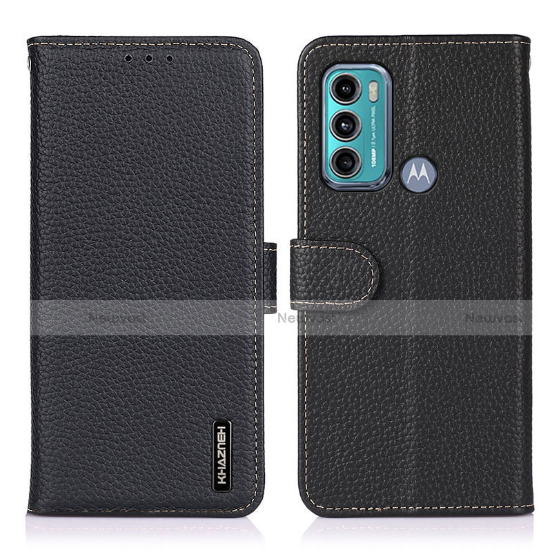 Leather Case Stands Flip Cover Holder B01H for Motorola Moto G40 Fusion