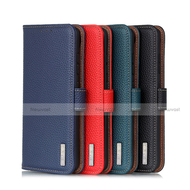 Leather Case Stands Flip Cover Holder B01H for Motorola Moto G40 Fusion