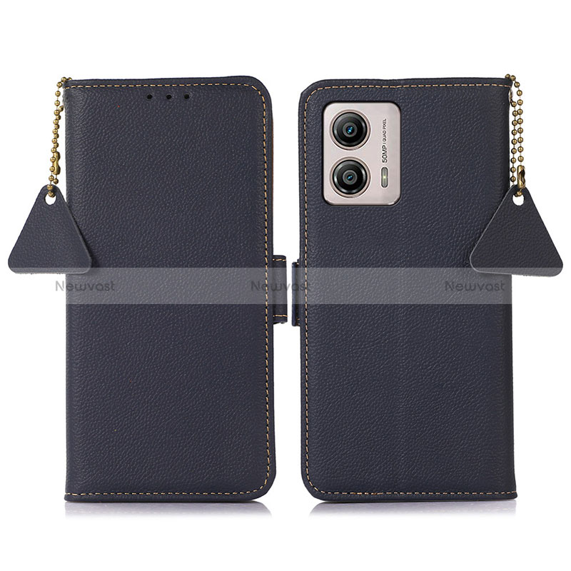 Leather Case Stands Flip Cover Holder B01H for Motorola Moto G53 5G