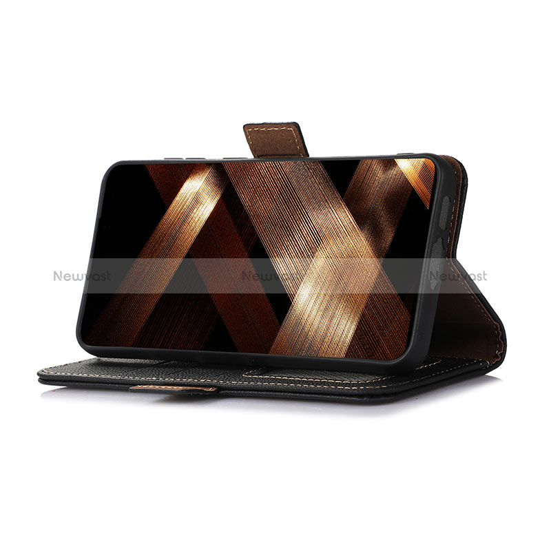 Leather Case Stands Flip Cover Holder B01H for Motorola Moto G53 5G