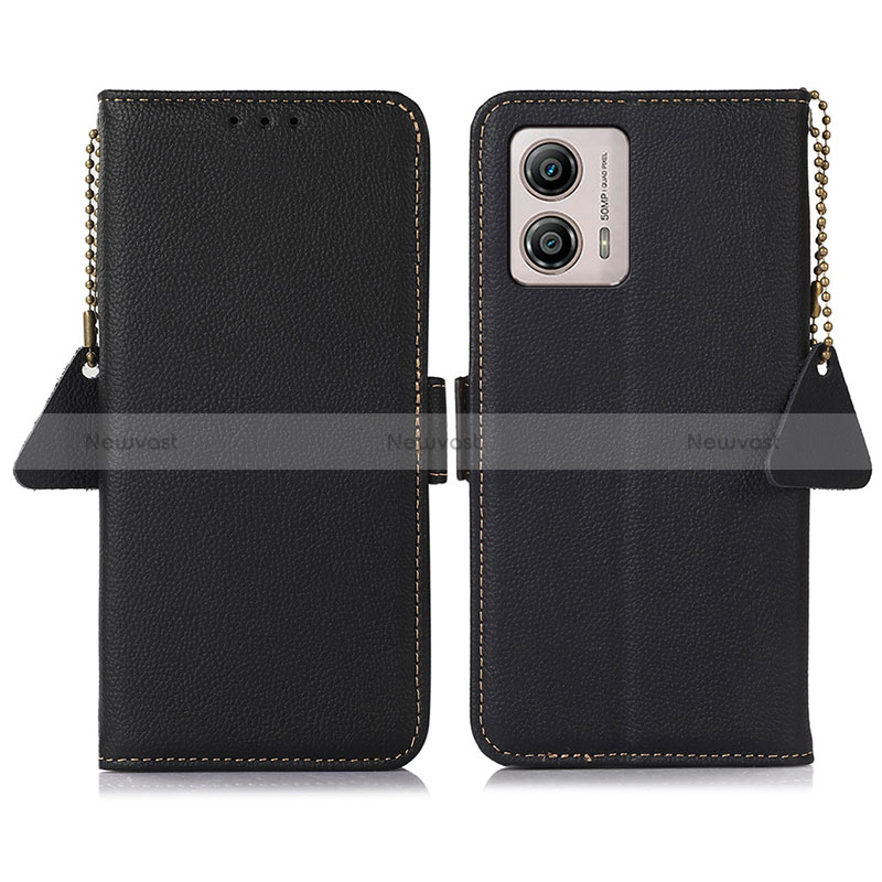 Leather Case Stands Flip Cover Holder B01H for Motorola Moto G53j 5G