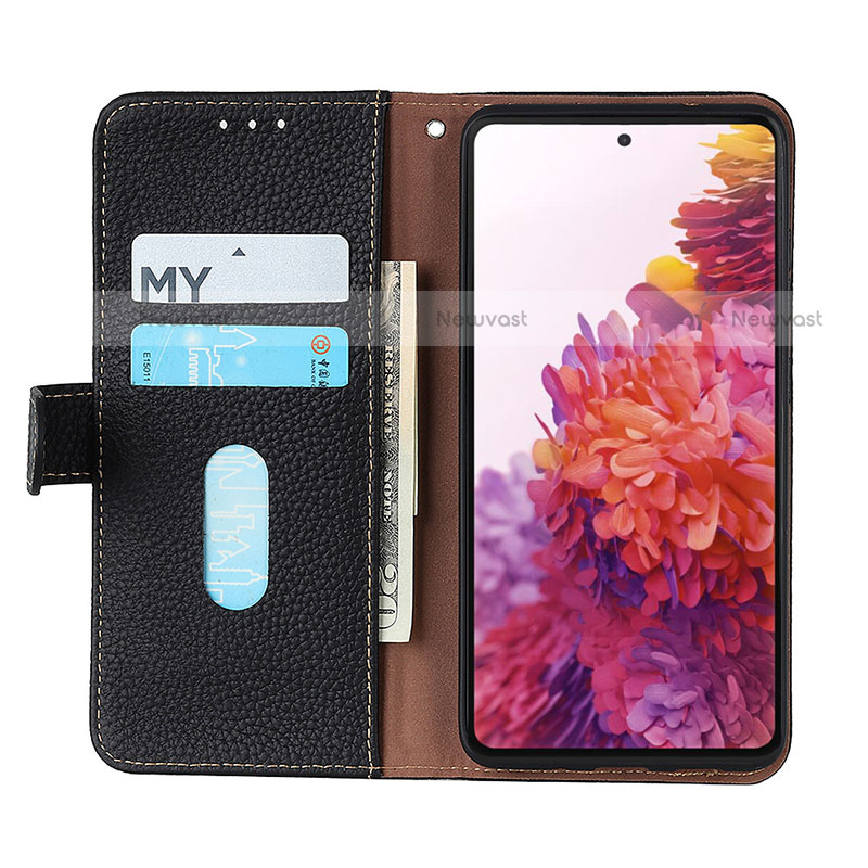 Leather Case Stands Flip Cover Holder B01H for Motorola Moto One Fusion Plus