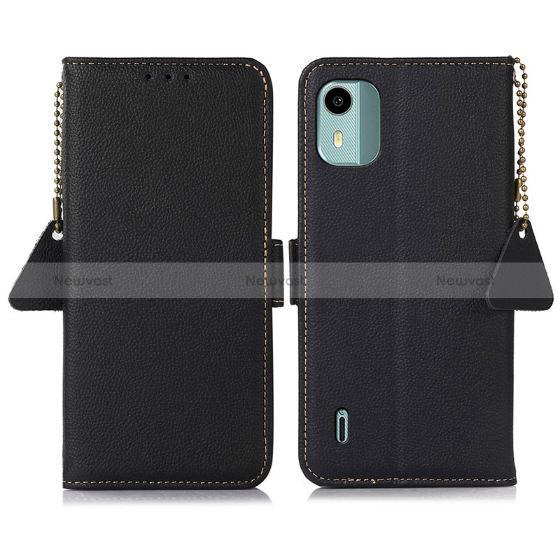 Leather Case Stands Flip Cover Holder B01H for Nokia C12 Plus