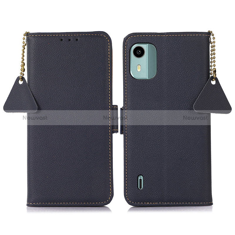 Leather Case Stands Flip Cover Holder B01H for Nokia C12 Plus