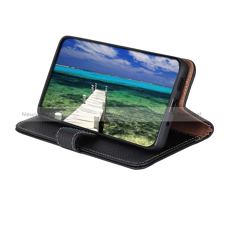 Leather Case Stands Flip Cover Holder B01H for OnePlus 10 Pro 5G