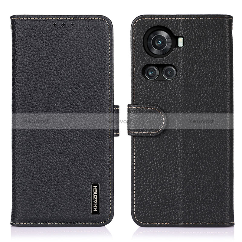 Leather Case Stands Flip Cover Holder B01H for OnePlus 10R 5G