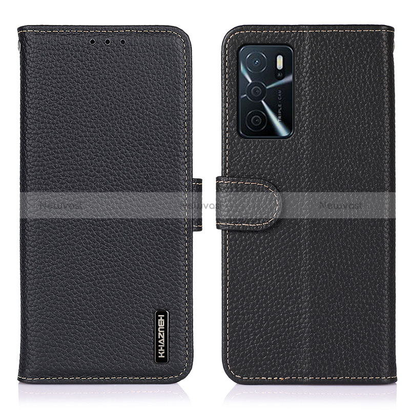 Leather Case Stands Flip Cover Holder B01H for Oppo A16