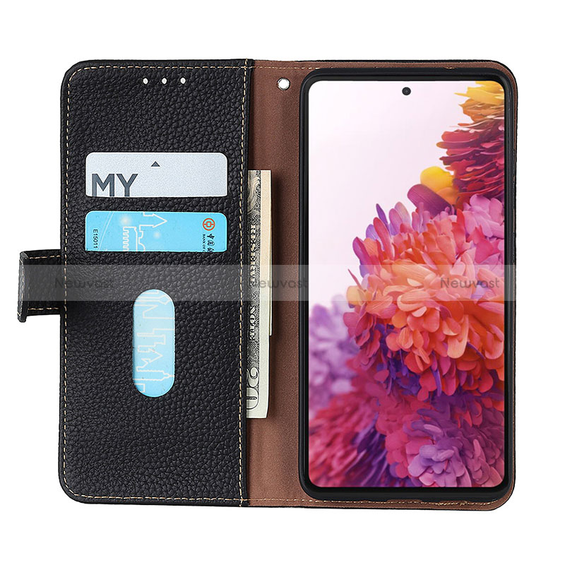 Leather Case Stands Flip Cover Holder B01H for Oppo A16s