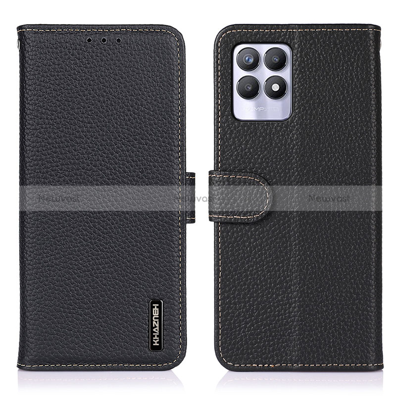 Leather Case Stands Flip Cover Holder B01H for Realme 8i