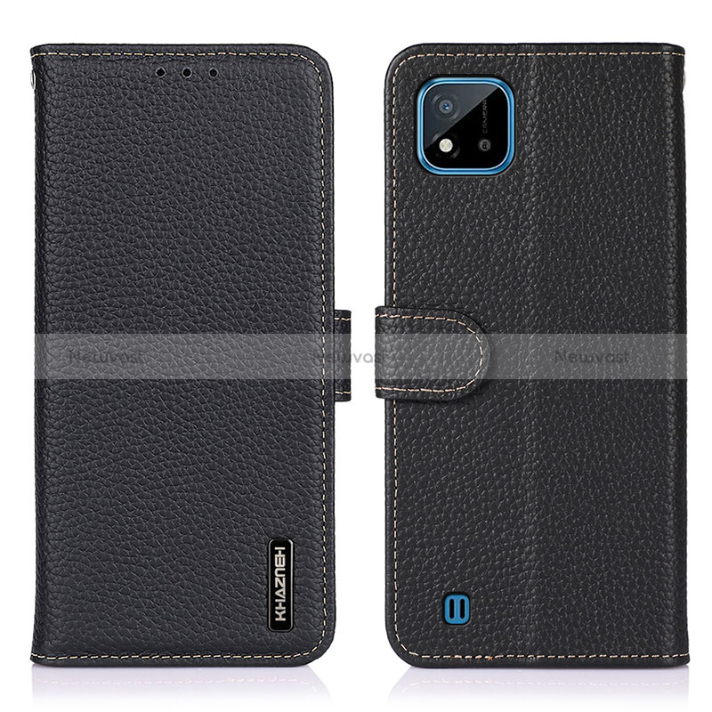 Leather Case Stands Flip Cover Holder B01H for Realme C11 (2021)