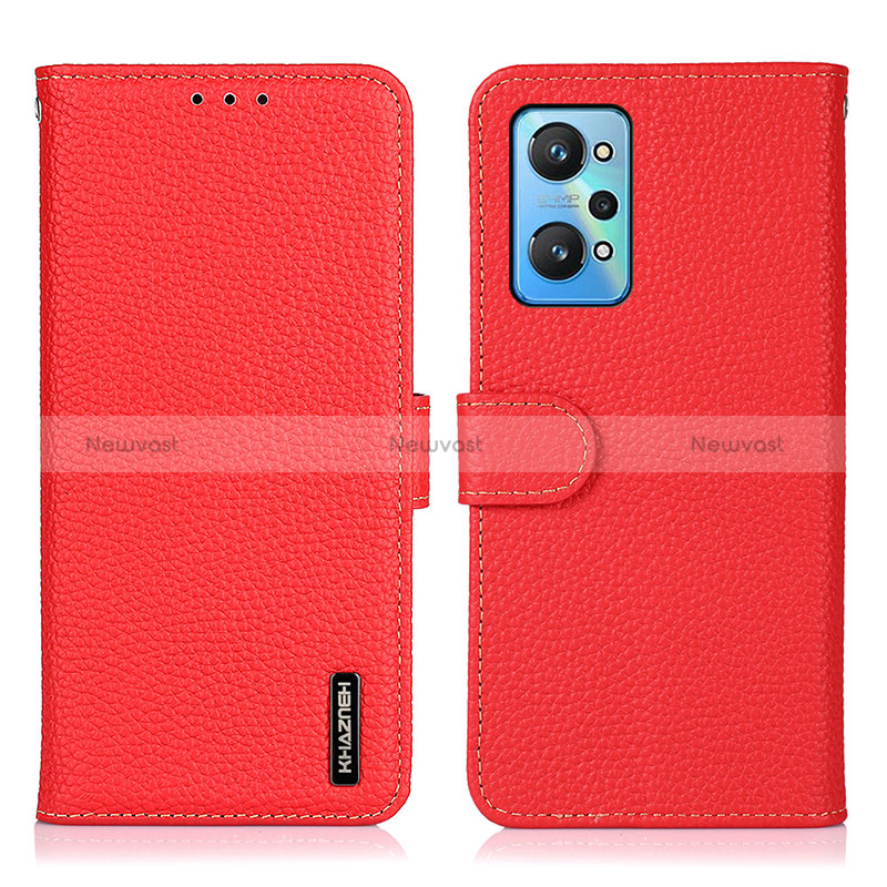 Leather Case Stands Flip Cover Holder B01H for Realme GT Neo2 5G