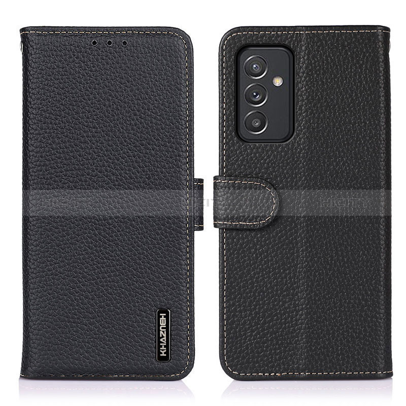 Leather Case Stands Flip Cover Holder B01H for Samsung Galaxy A34 5G Black