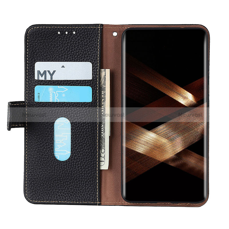 Leather Case Stands Flip Cover Holder B01H for Samsung Galaxy S24 Ultra 5G