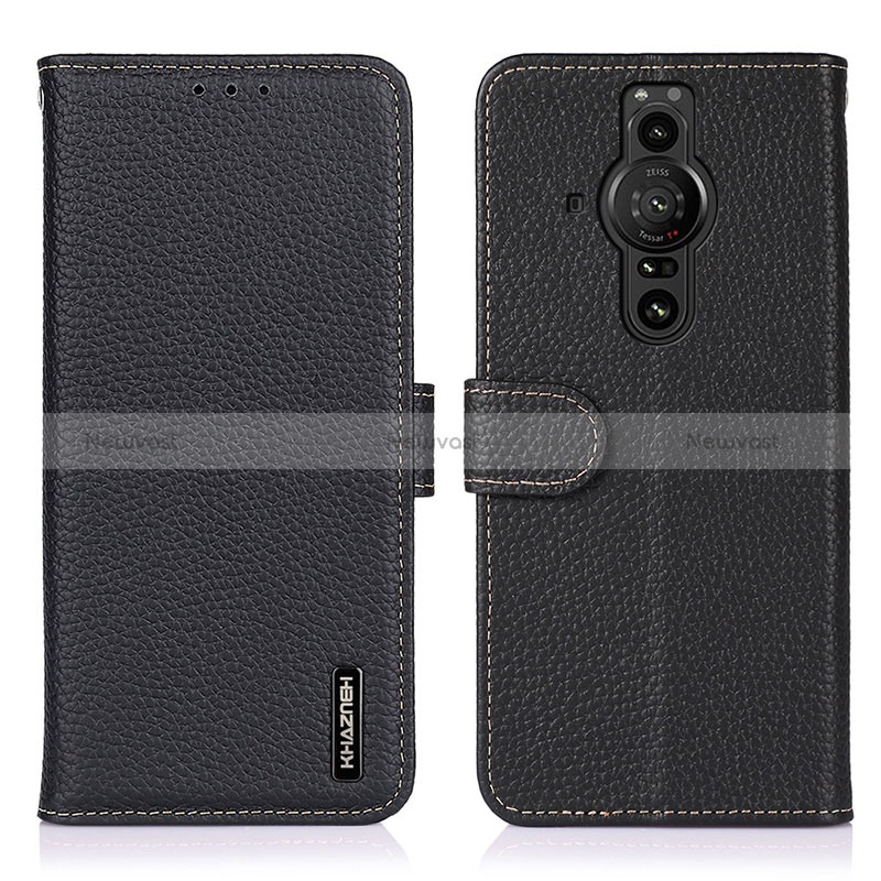 Leather Case Stands Flip Cover Holder B01H for Sony Xperia PRO-I