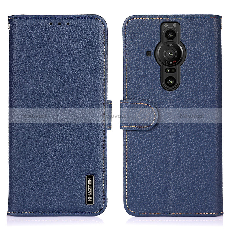 Leather Case Stands Flip Cover Holder B01H for Sony Xperia PRO-I