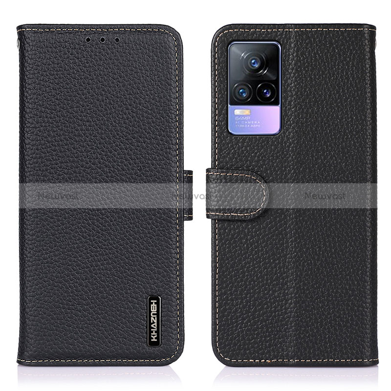 Leather Case Stands Flip Cover Holder B01H for Vivo V21e 4G