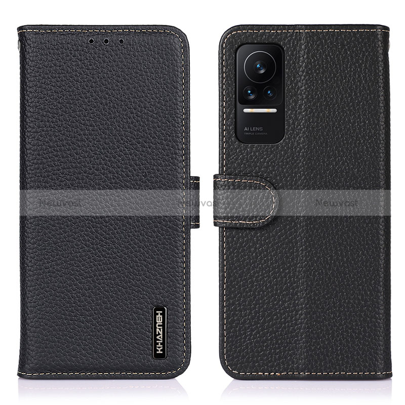 Leather Case Stands Flip Cover Holder B01H for Xiaomi Civi 1S 5G Black