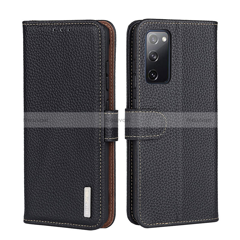 Leather Case Stands Flip Cover Holder B01H for Xiaomi Mi 11X 5G Black