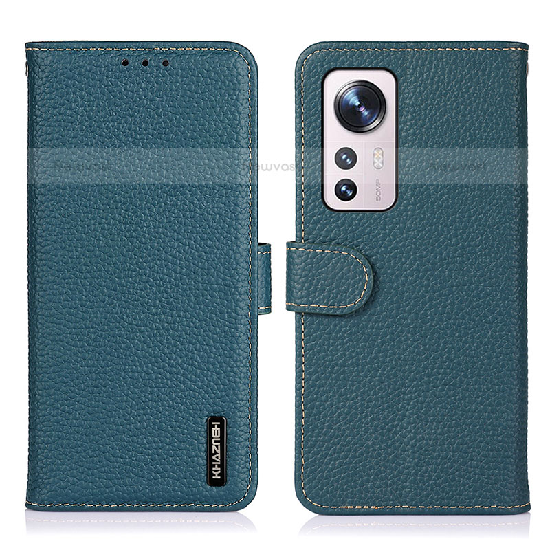 Leather Case Stands Flip Cover Holder B01H for Xiaomi Mi 12X 5G