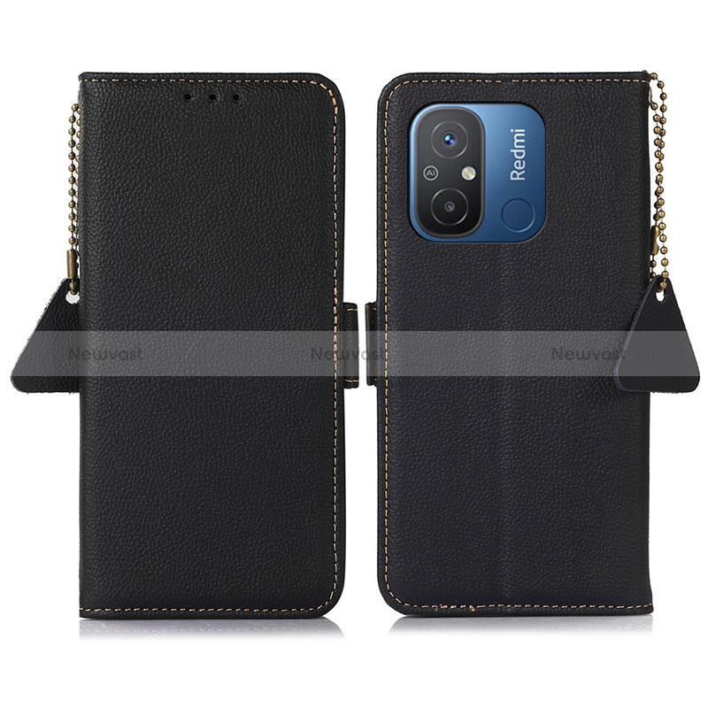 Leather Case Stands Flip Cover Holder B01H for Xiaomi Poco C55