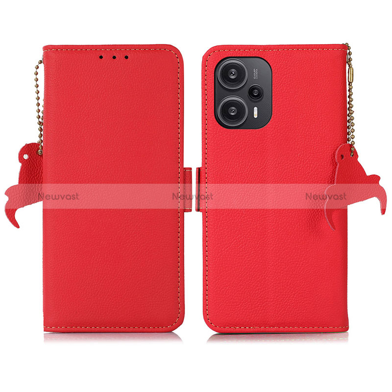 Leather Case Stands Flip Cover Holder B01H for Xiaomi Poco F5 5G