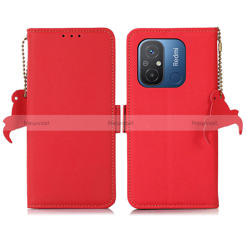Leather Case Stands Flip Cover Holder B01H for Xiaomi Redmi 11A 4G