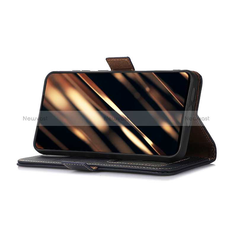 Leather Case Stands Flip Cover Holder B01H for Xiaomi Redmi 12C 4G