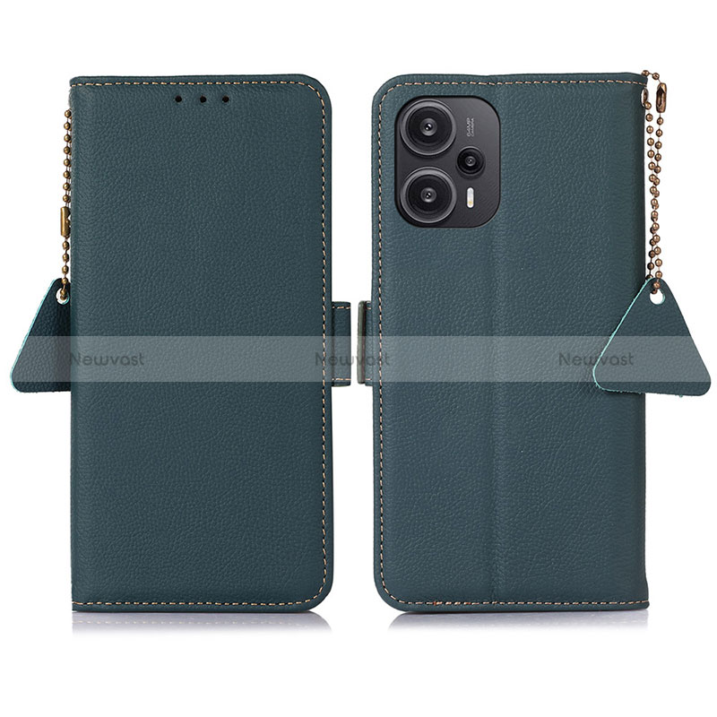 Leather Case Stands Flip Cover Holder B01H for Xiaomi Redmi Note 12 Turbo 5G