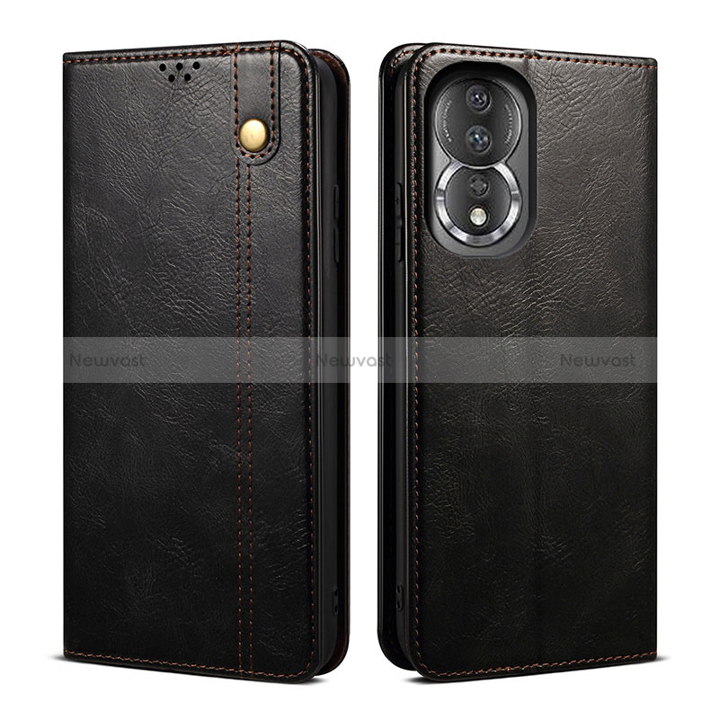 Leather Case Stands Flip Cover Holder B01S for Huawei Honor 80 5G