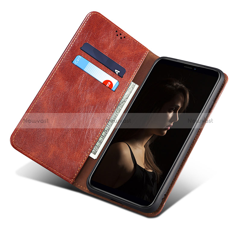 Leather Case Stands Flip Cover Holder B01S for Huawei Honor 80 Pro 5G