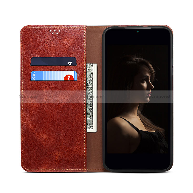 Leather Case Stands Flip Cover Holder B01S for Huawei Nova Y70 Plus