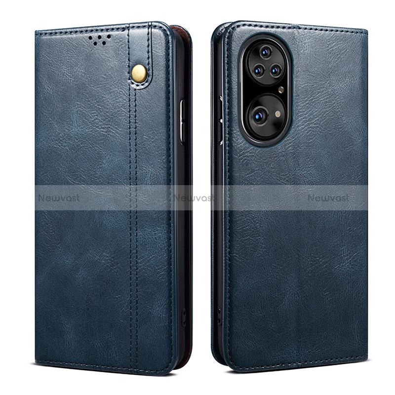 Leather Case Stands Flip Cover Holder B01S for Huawei P50 Pro