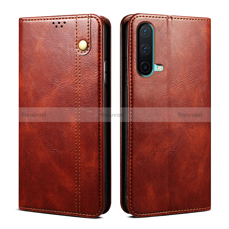 Leather Case Stands Flip Cover Holder B01S for OnePlus Nord CE 5G